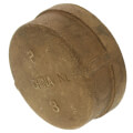 2-1/2" Threaded Brass Cap (Lead Free)