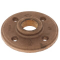 3/4" Brass Floor Flange w/ Holes (Lead-Free)