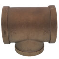 2-1/2" x 2-1/2" x 2" Reducing Brass Tee (Lead Free)