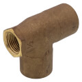 2" x 1/2" x 2" C x F x C Cast Brass Tee (Lead Free)