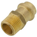 1/2" Copper Press x MIP DZR Brass Transition Adapter (Lead Free)